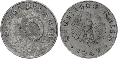 10 Pfennig Alemania nazi (1933-1945) Zinc 