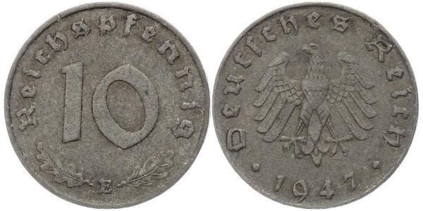10 Pfennig Alemania nazi (1933-1945) Zinc 