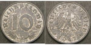 10 Pfennig Nazi Germany (1933-1945) Zinc 