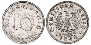 10 Pfennig Nazi Germany (1933-1945) Zinc 