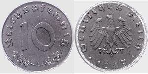 10 Pfennig 納粹德國 (1933 - 1945) Zinc 