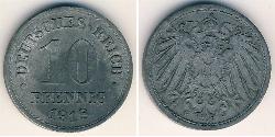 10 Pfennig Deutschland Zink 