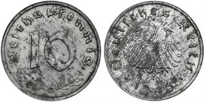 10 Pfennig Alemania nazi (1933-1945)  