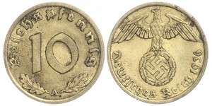 10 Pfennig Alemania nazi (1933-1945)  