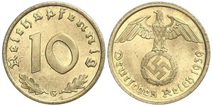 10 Pfennig Alemania nazi (1933-1945)  