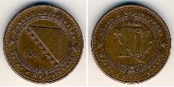 10 Pfennig Bosnien und Herzegowina  