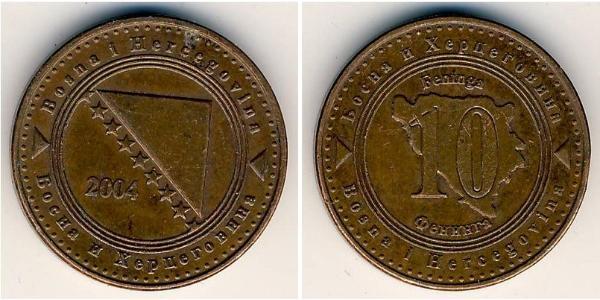 10 Pfennig Bosnien und Herzegowina  