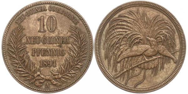 10 Pfennig New Guinea  