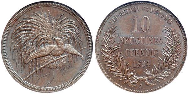 10 Pfennig New Guinea  