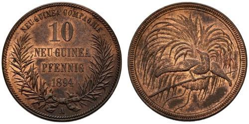 10 Pfennig Nueva Guinea  