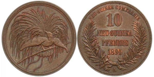 10 Pfennig Nuova Guinea  