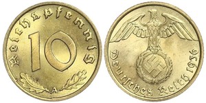 10 Pfennig Troisième Reich (1933-1945)  