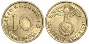 10 Pfennig 納粹德國 (1933 - 1945)  