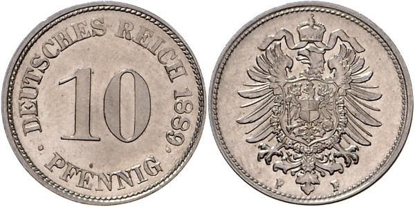 10 Pfennig 德国 銅/镍 