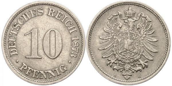 10 Pfennig 德国 銅/镍 