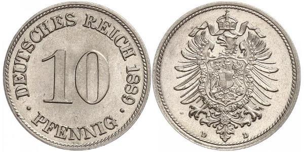10 Pfennig 德国 銅/镍 