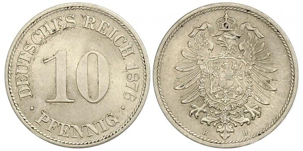 10 Pfennig 德国 銅/镍 