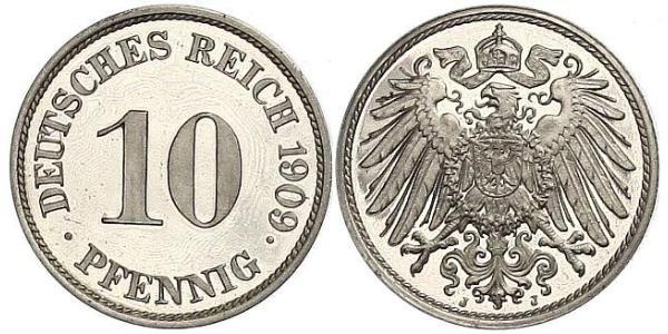 10 Pfennig 德国 銅/镍 