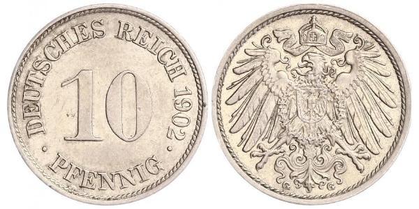 10 Pfennig 德国 銅/镍 