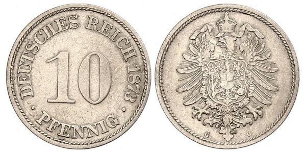 10 Pfennig 德国 銅/镍 