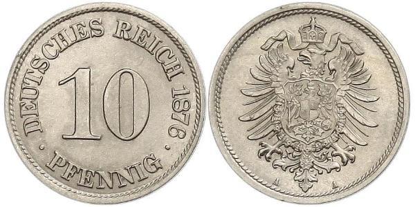 10 Pfennig 德国 銅/镍 