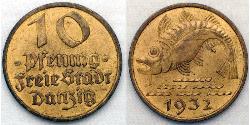 10 Pfennig Gdansk  (1454-1793) 青铜/铝 