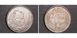 10 Piastre Reino de Egipto (1922 - 1953) Plata 