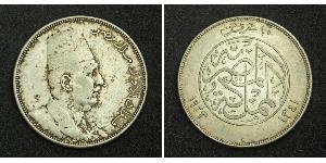 10 Piastre Königreich Ägypten (1922 - 1953) Silber Fu