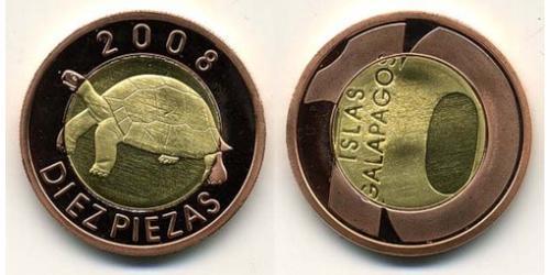 10 Pieza Islas Galápagos Cobre/Latón 