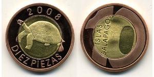 10 Pieza Galápagos Ottone/Rame 