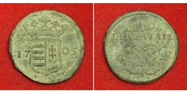 10 Poltura Ungheria Rame Francesco II Rákóczi(1676 – 1735)