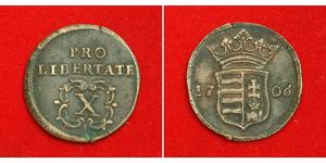 10 Poltura Угорщина Мідь Ференц II Ракоці(1676 – 1735)