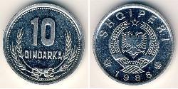 10 Qindarka Albanie Aluminium 