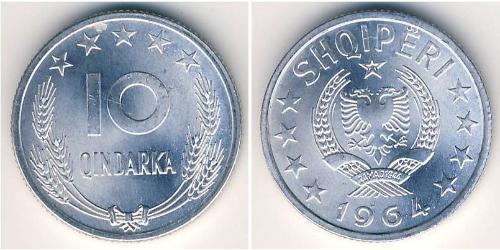 10 Qindarka Sozialistische Volksrepublik Albanien (1944 - 1992) Aluminium 