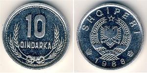 10 Qindarka 阿尔巴尼亚 铝 