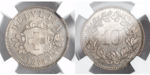 10 Rappen Svizzera Argento 