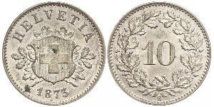 10 Rappen Schweiz Silber 