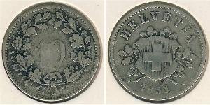 10 Rappen Schweiz Silber 
