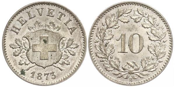 10 Rappen Schweiz Silber 