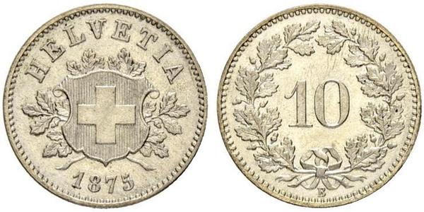 10 Rappen Schweiz Silber 