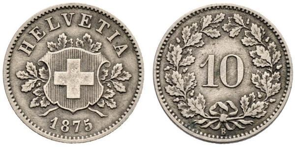 10 Rappen Schweiz Silber 