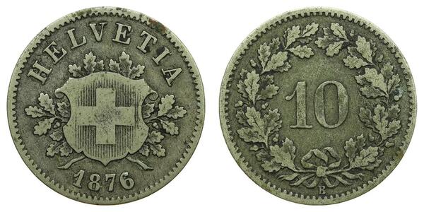 10 Rappen Schweiz Silber 
