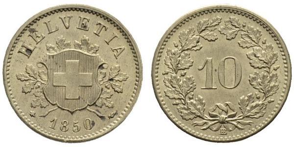 10 Rappen Schweiz Silber 