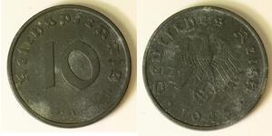 10 Reichpfennig Alemania nazi (1933-1945) Zinc 