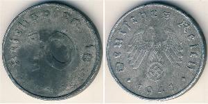 10 Reichpfennig Nazi Germany (1933-1945) Zinc 