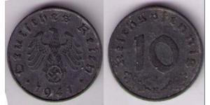 10 Reichpfennig Nazi Germany (1933-1945) Zinc 