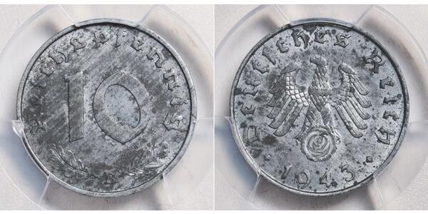 10 Reichpfennig 納粹德國 (1933 - 1945) Zinc 