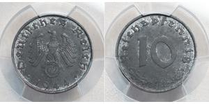 10 Reichpfennig Germania nazista (1933-1945) Zinco 