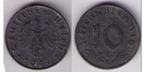 10 Reichpfennig Germania nazista (1933-1945) Zinco 