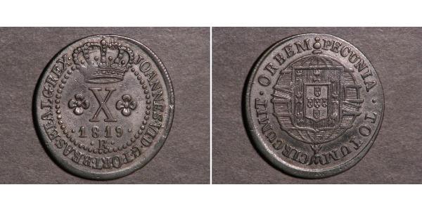 10 Reis Brésil Bronze 